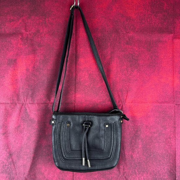 A.N.A NEW APROACH WOMEN SHOULDER SMALL BAG WITH ADJUSTABLE STRAP, BLACK - Picture 1 of 12